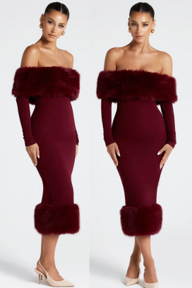 rochie KARSOTA BORDO