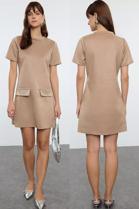 rochie GARDELDA BEIGE