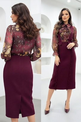 rochie MRALVERDA BORDO