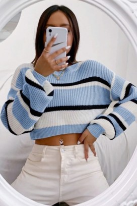 pulover AGAVORSA BLUE