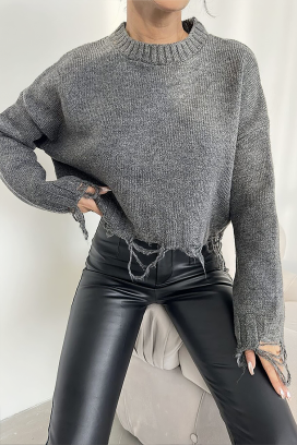 pulover NEVRINZA GRAFIT