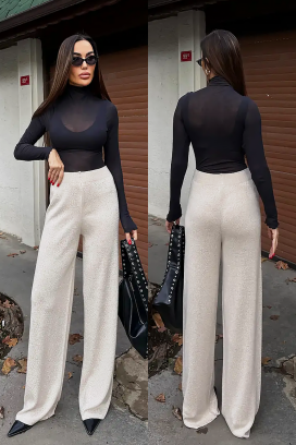 pantaloni DAVERDA ECRU