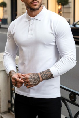 bluză bărbați LEROJO WHITE