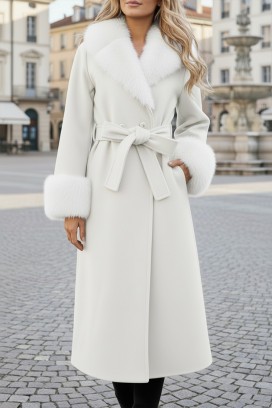 palton LUXINDA WHITE