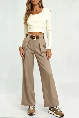 pantaloni ROLVELZA BEIGE