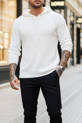 pulover bărbați JEROLDO WHITE