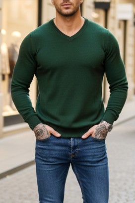 pulover bărbați MARKAN GREEN