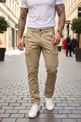 pantaloni bărbați BIRZIN BEIGE