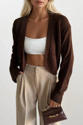 cardigan KAMELOTA BROWN