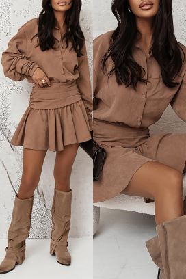 rochie BELETINA BROWN