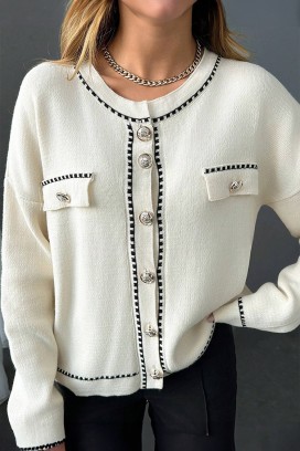 cardigan ODESANA WHITE