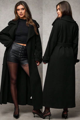 palton PREMIELA BLACK