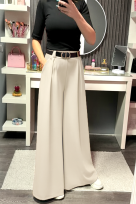 pantaloni ILOPERNA ECRU