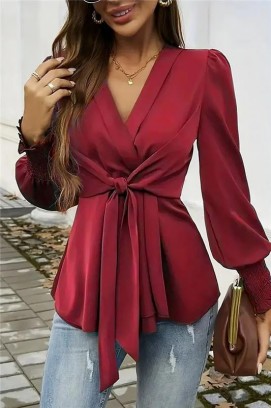 bluză damă GIRFOLZA BORDO