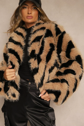 palton TIGRELZA BEIGE