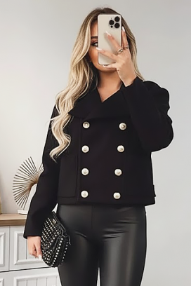 palton AMGIOLA BLACK