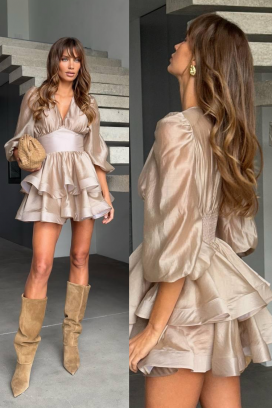 rochie VLONDELA BEIGE