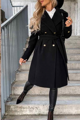 palton MOIFELDA BLACK