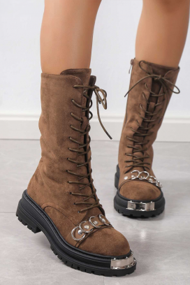 botine damă SERMOLJA BROWN
