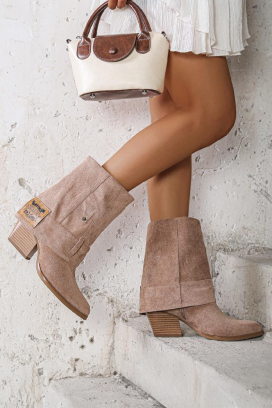 botine damă ALMERJA BEIGE