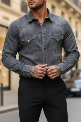 cămașă bărbați TORMER GREY