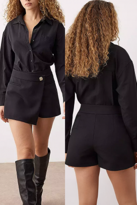 fustă - pantaloni ALDRELZA BLACK