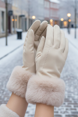 mănuși damă POLIARZA ECRU