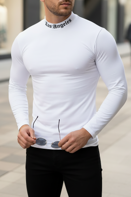 bluză bărbați BENOTO WHITE