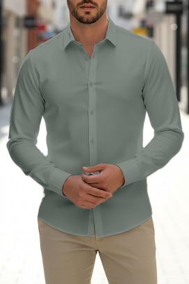 cămașă bărbați FERIZO KHAKI