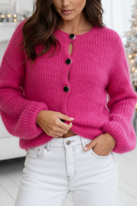 cardigan DEVOLA FUCHSIA