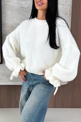 pulover ZARELDA WHITE