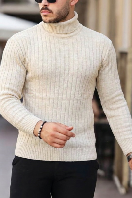 pulover bărbați RACHERO ECRU