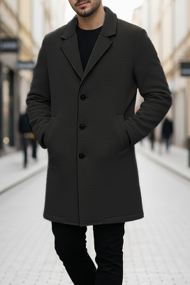 palton bărbați MELFER BLACK