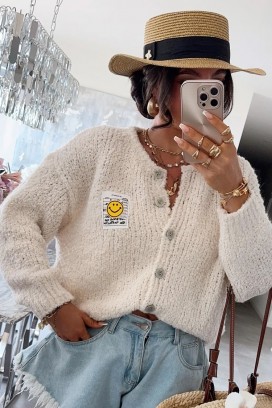 cardigan MOHVELDA ECRU