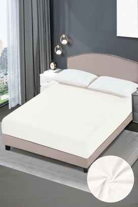 cearșaf cu elastic SANFELMA WHITE 200х220 cm