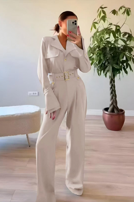 salopetă KOROLTA ECRU