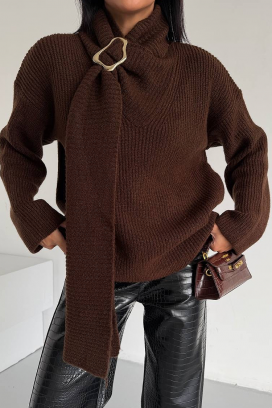 pulover MIKONZA BROWN