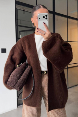 cardigan VILONZANA BROWN