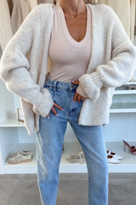 cardigan POLIMERDA ECRU