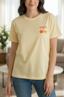 tricou APEROLZA YELLOW
