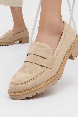 mocasini damă MOKANINZA BEIGE