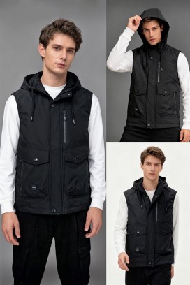 vestă bărbați FAMOZO BLACK