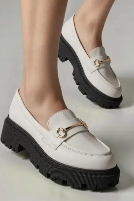 mocasini damă KSIOVERLA ECRU