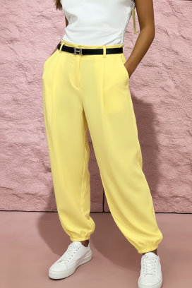 pantaloni MIRYANA YELLOW