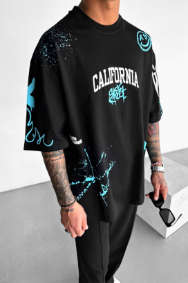 tricou bărbați LARGONZO BLACK