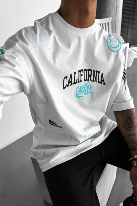 tricou bărbați LARGONZO WHITE