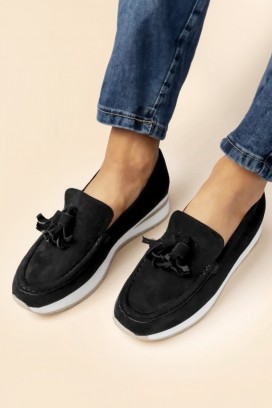 mocasini damă MIOGELMA BLACK