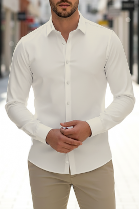 cămașă bărbați FERIZO ECRU
