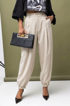 pantaloni DAVRELZA BEIGE