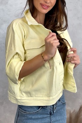 geacă de blugi MOLDENZA YELLOW